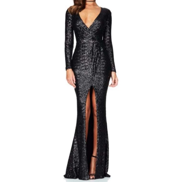 NOOKIE Cannes Gown (Black) - Picture 1 of 6